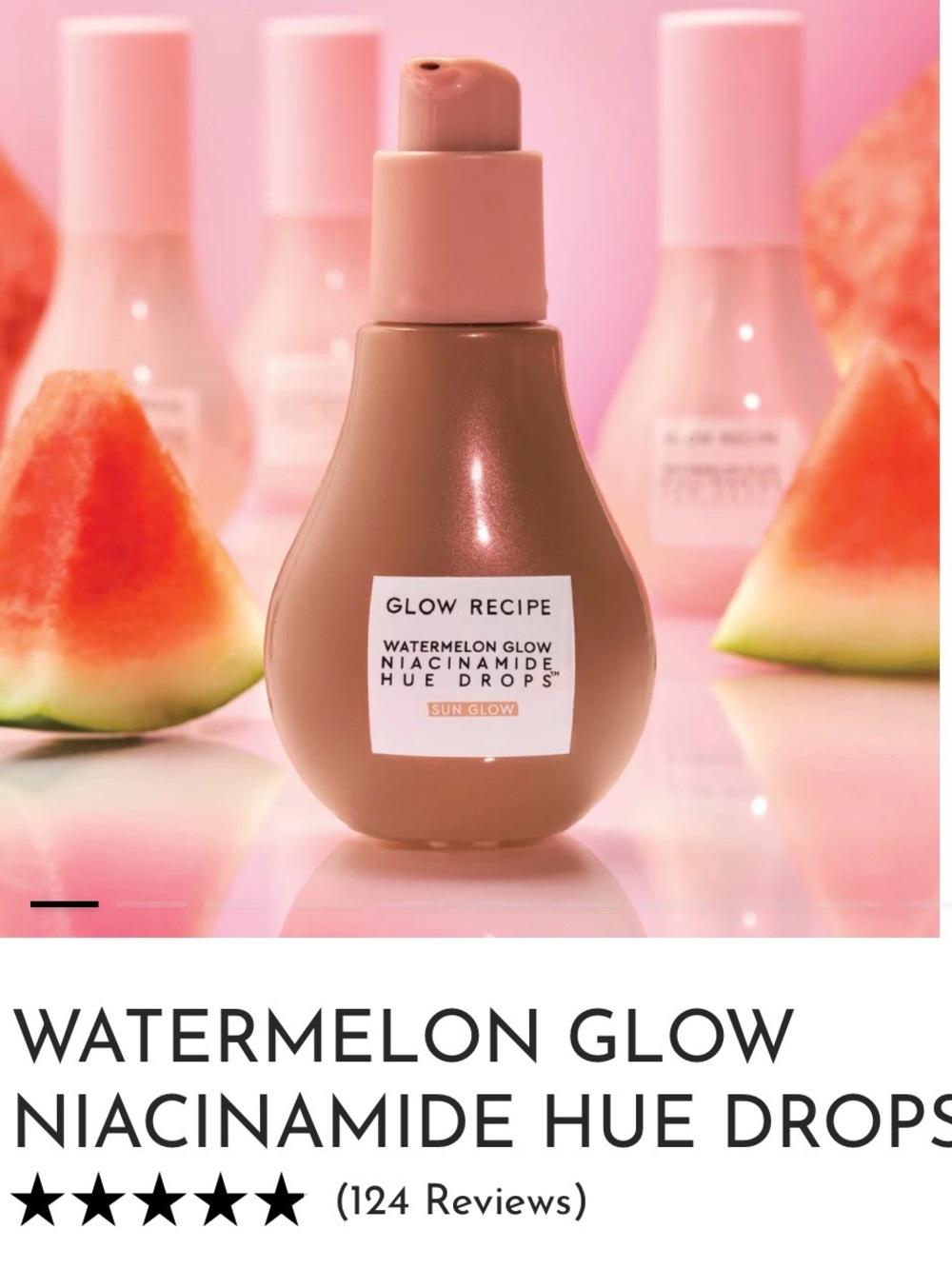 Glow Recipe Watermelon Glow Niacinamide Hue Drops - Sun Glow